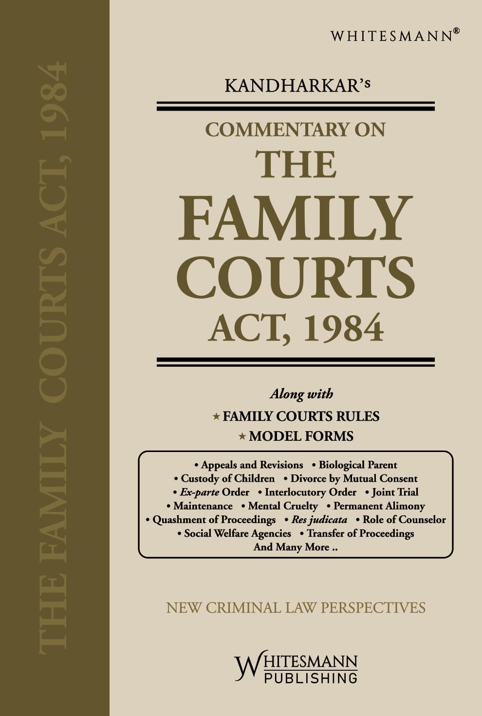 Commentary On The Family Courts Act,1984 |  Rahul Kandharkar | whitesmann | Edition 2026
