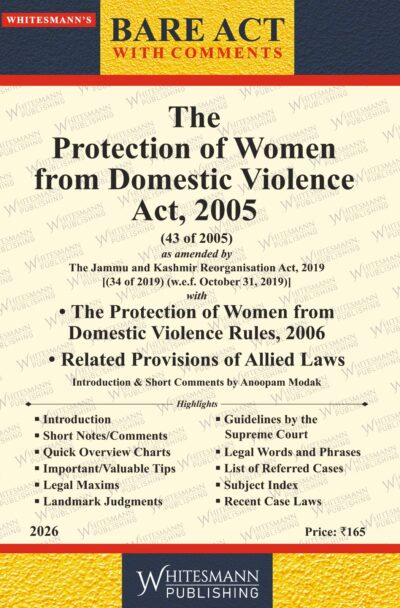 The Protection of Women Domestic Violence Act, 2005 | Whitesamnn | Edition 2026