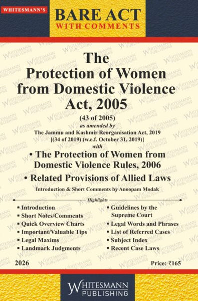 The Protection of Women Domestic Violence Act, 2005 | Whitesamnn | Edition 2026