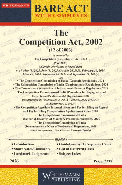 The Competition Act,2002  | Whitesamnn | Edition 2026