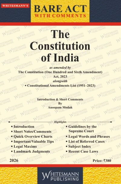 The Constitution of India | Whitesamnn | Edition 2026