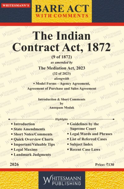 The Indian Contract Act,1872  | Whitesamnn | Edition 2026