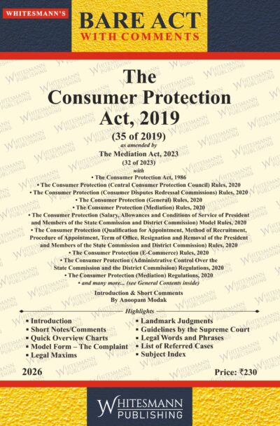 THE CONSUMER PROTECTION ACT ,2019 | Whitesamnn | Edition 2026
