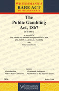 The Public Gambling Act,1867 | Whitesamnn | Edition 2026