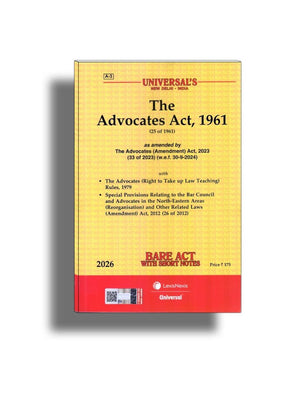 The Advocates Act 1961, Edition 2026 | Universal | Bare act