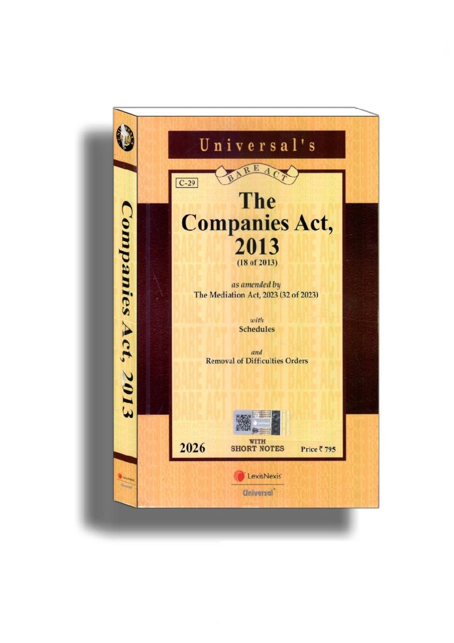 The Companies Act 2013, Edition 2026 | Universal | Bare act - GenZbookcompany