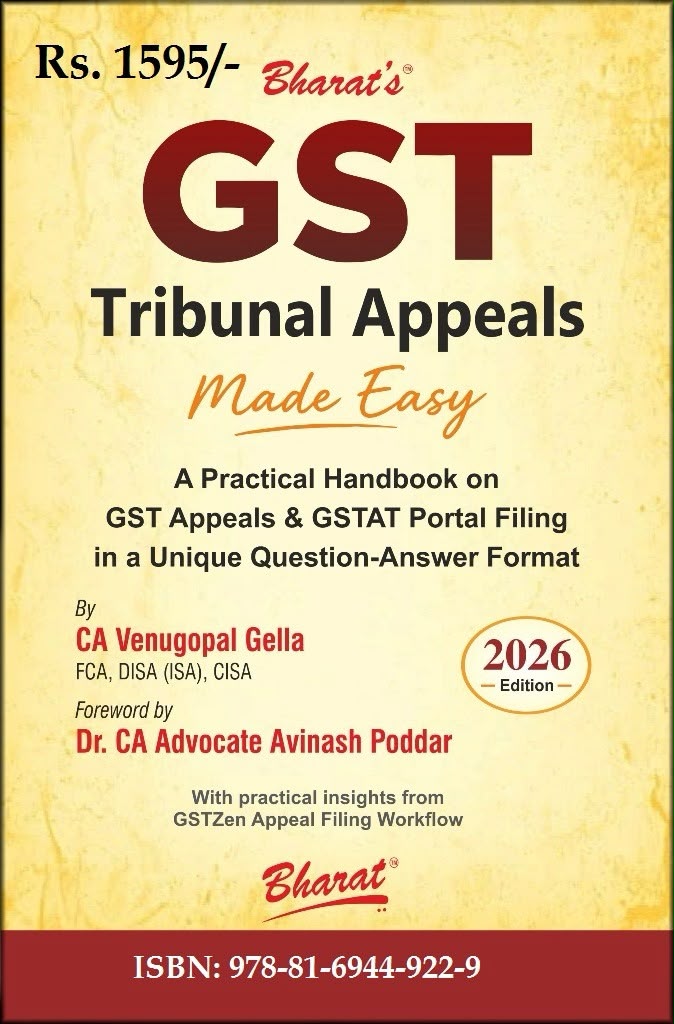 GST Tribunal Appeals Made Easy | CA Venugopal Gella | Edition 2026 | Bharat Law