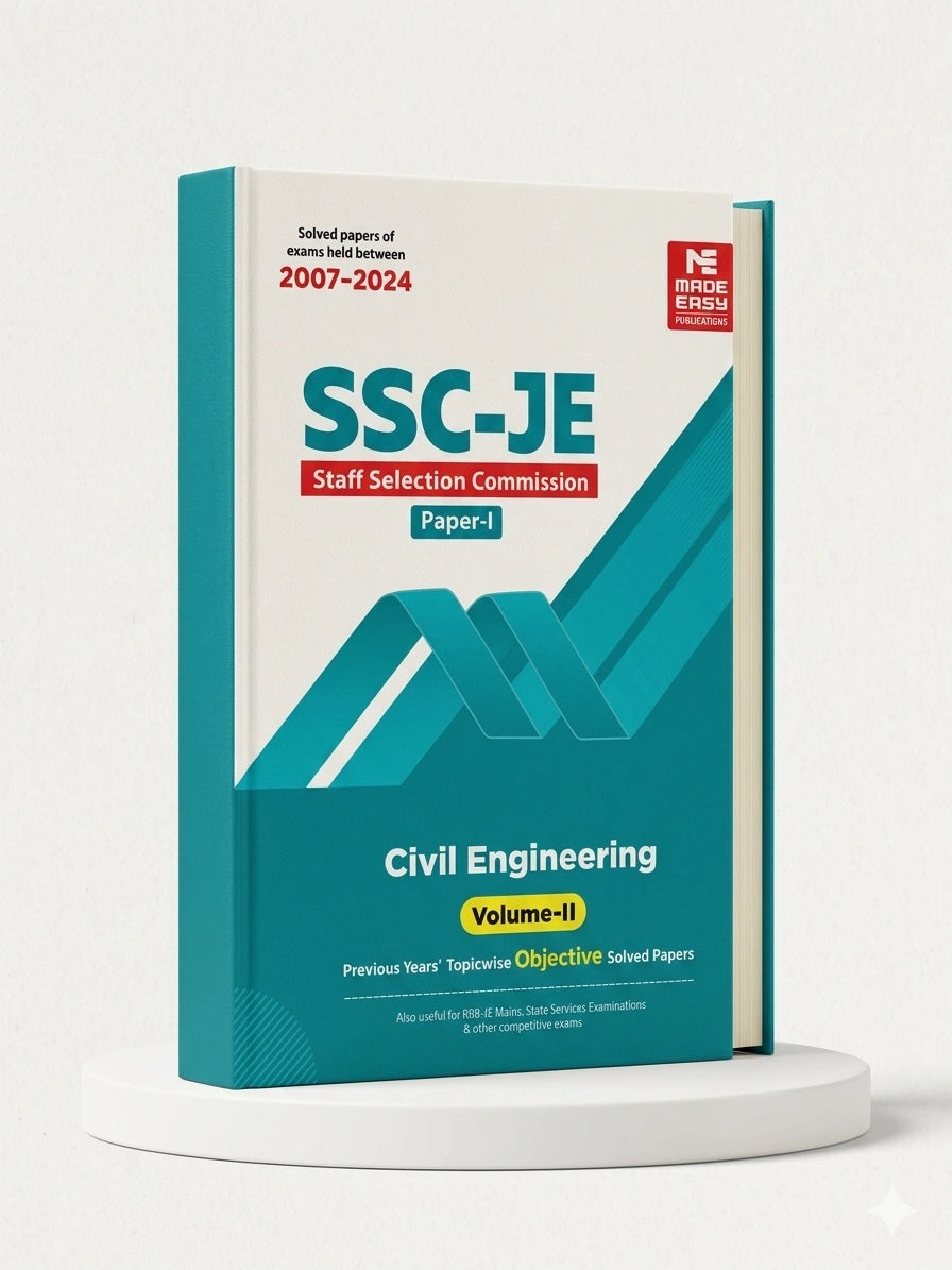 SSC-JE: Civil Engineering 2025- Previous Year Objective Solved Paper-1 Volume-2 | MADE EASY Publications | Edition 2026