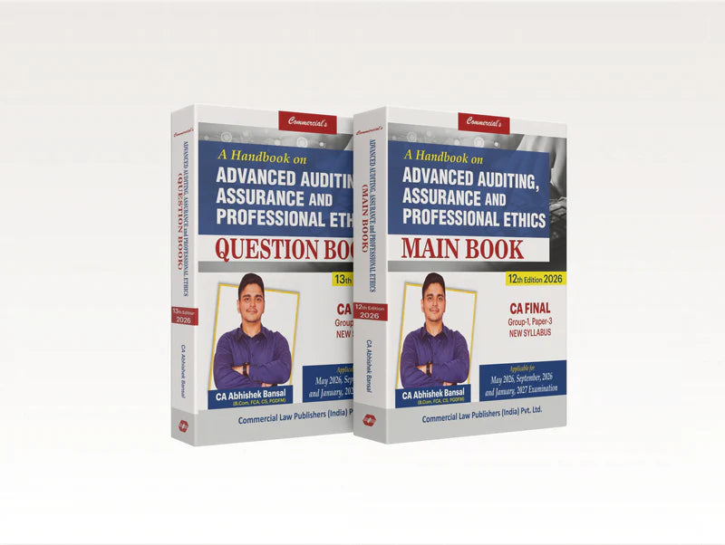 Advanced Auditing, Assurance & Professional Ethics – Main & Question Book (CA Final, 2025 Edition) - GenZbookcompany
