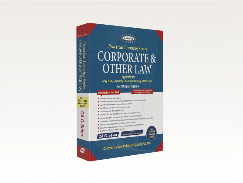Practical Learning Series — Corporate & other Law (CA Inter) | EDITION 2026 - GenZbookcompany