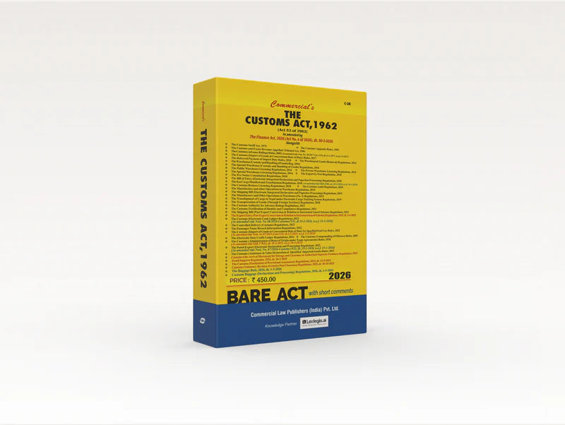 The Customs Act, 1962 | Commercial Law Publishers | Edition 2026