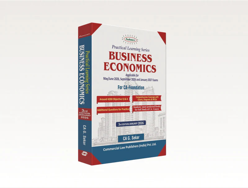 Padhuka’s Practical Learning series for CA Foundation | ACCOUNTING, BUSINESS ECONOMICS, BUSINESS LAW, BUSINESS ECONOMICS | EDITION 2026 - GenZbookcompany