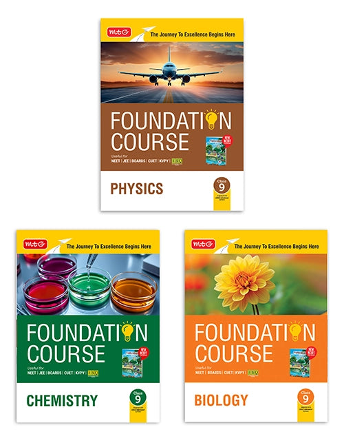 Foundation Course Class 9 Physics, Chemistry and Biology (Set of 3 Books)