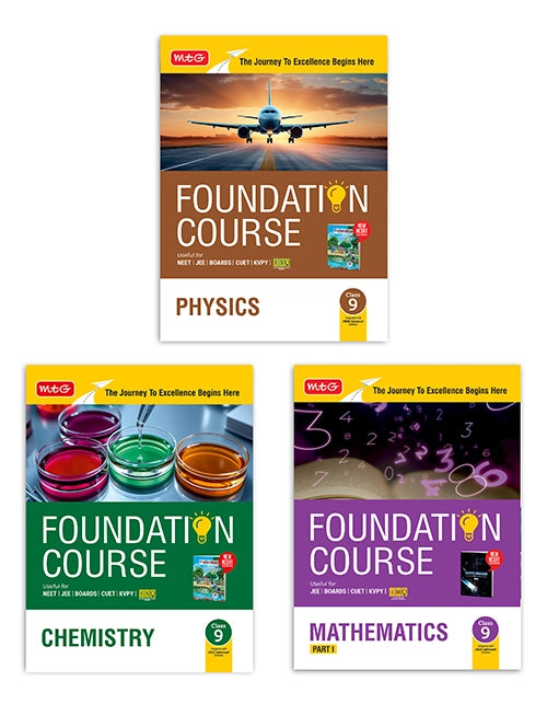 Foundation Course Class 9 Physics, Chemistry and Mathematics (Part-1) (Set of 3 Books) | MTG