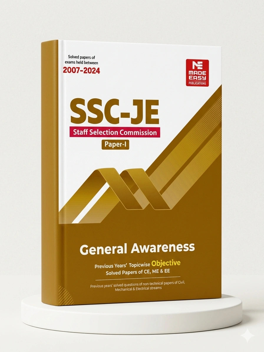 SSC-JE: General Awareness 2025 Previous Year Objective Solved Papers | MADE EASY Publications | Edition 2026