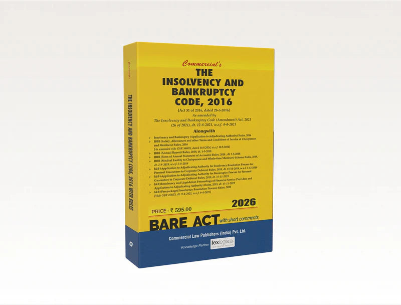 Commercial | The Insolvency and Bankruptcy Code, 2016 | Edition 2026