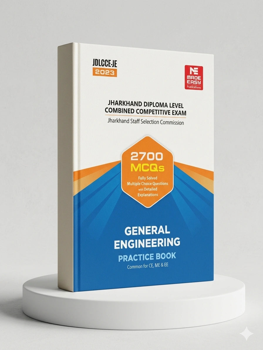 JDLCCE-JE: 2700 MCQ General Engineering Practice Book | MADE EASY Publications | Edition 2026