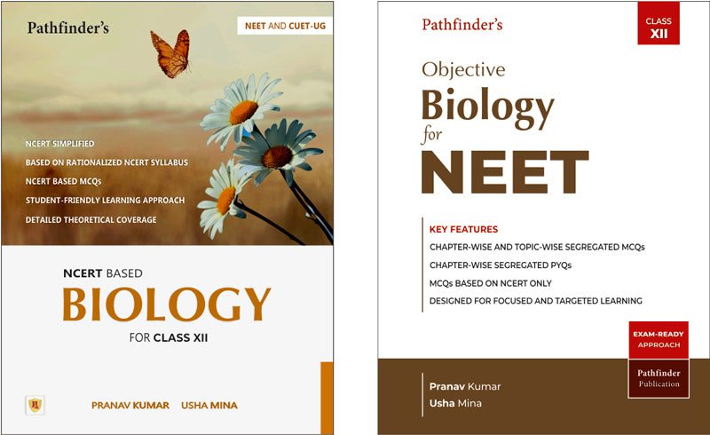 Biology Combo Set: NCERT-Based Biology Class 12 Theory + Objective Biology for NEET UG Practice | Pathfinder Publication