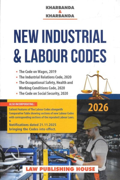 New Industrial & Labour Codes | V K Kharbanda, Vipul Kharbanda & Kharbanda | Eastern Book Company | Editiob 2026
