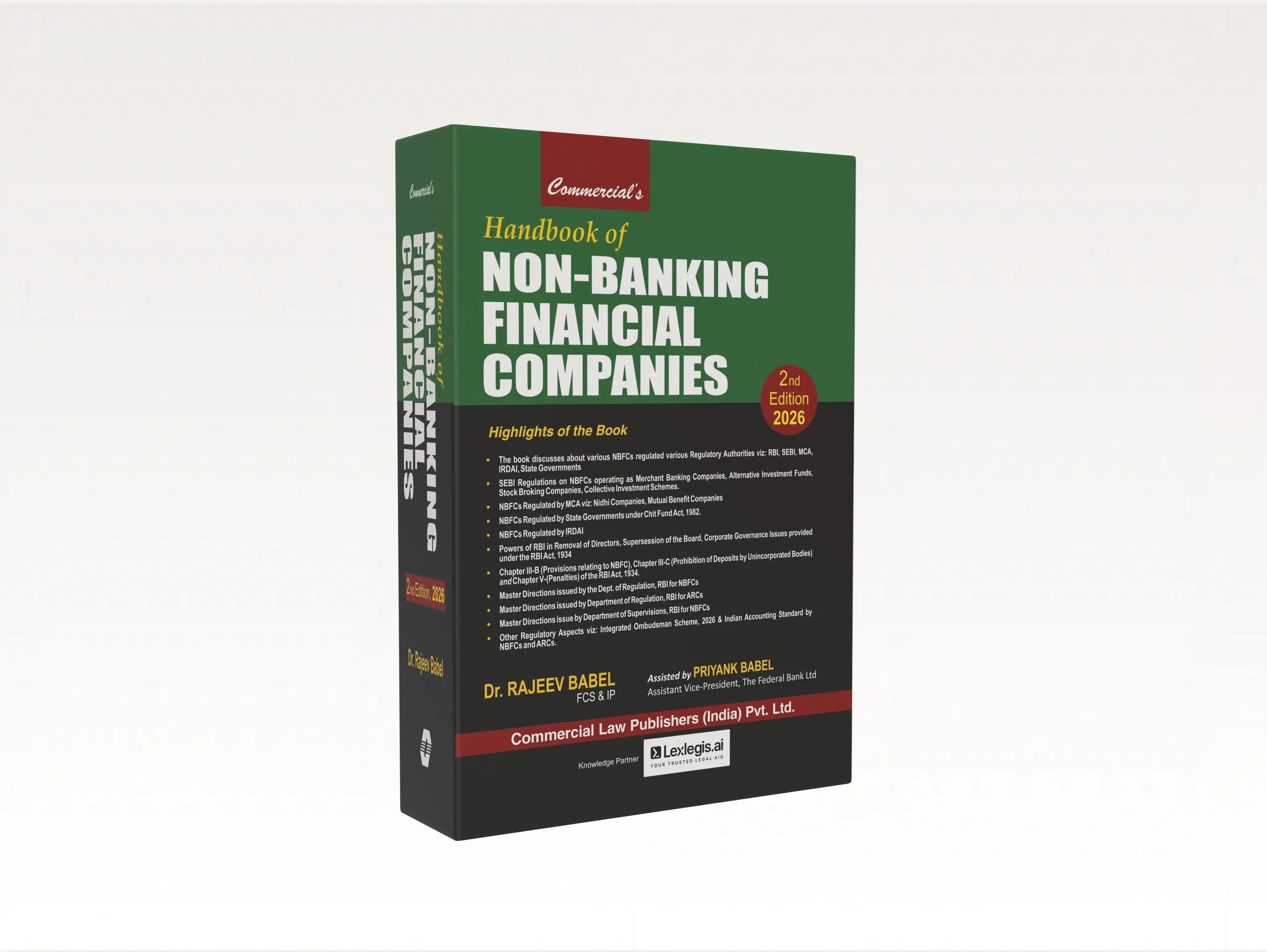 Handbook of Non-Banking Financial Companies |  Dr. Rajeev Babel | Commercial Law Publishers | Edition 2026