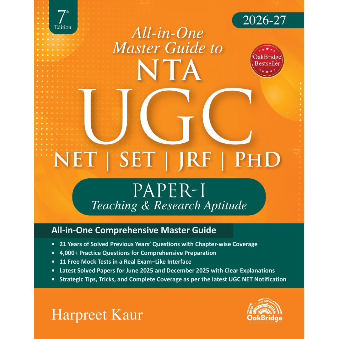 Master Guide to NTA UGC NET | SET | JRF | PhD Paper 1 | Harpreet Kaur| 7th Edition | OAKBRIDGE | Edition 2026