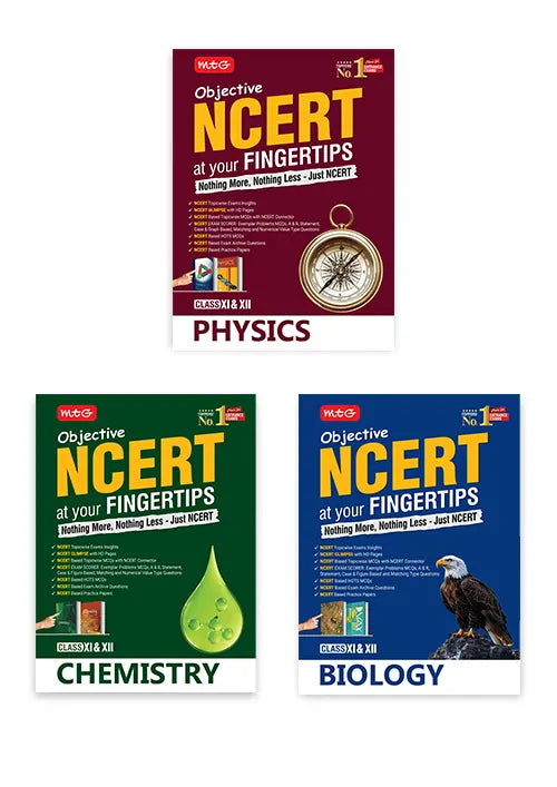 Objective NCERT at your FINGERTIPS Physics, Chemistry and Biology combo For 2027 Exam | MTG
