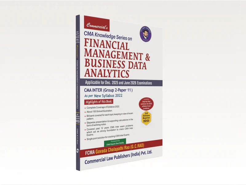 Financial Management and Business Data Analytics ( CMA INTER ) | G. C Rao | Edition 2026