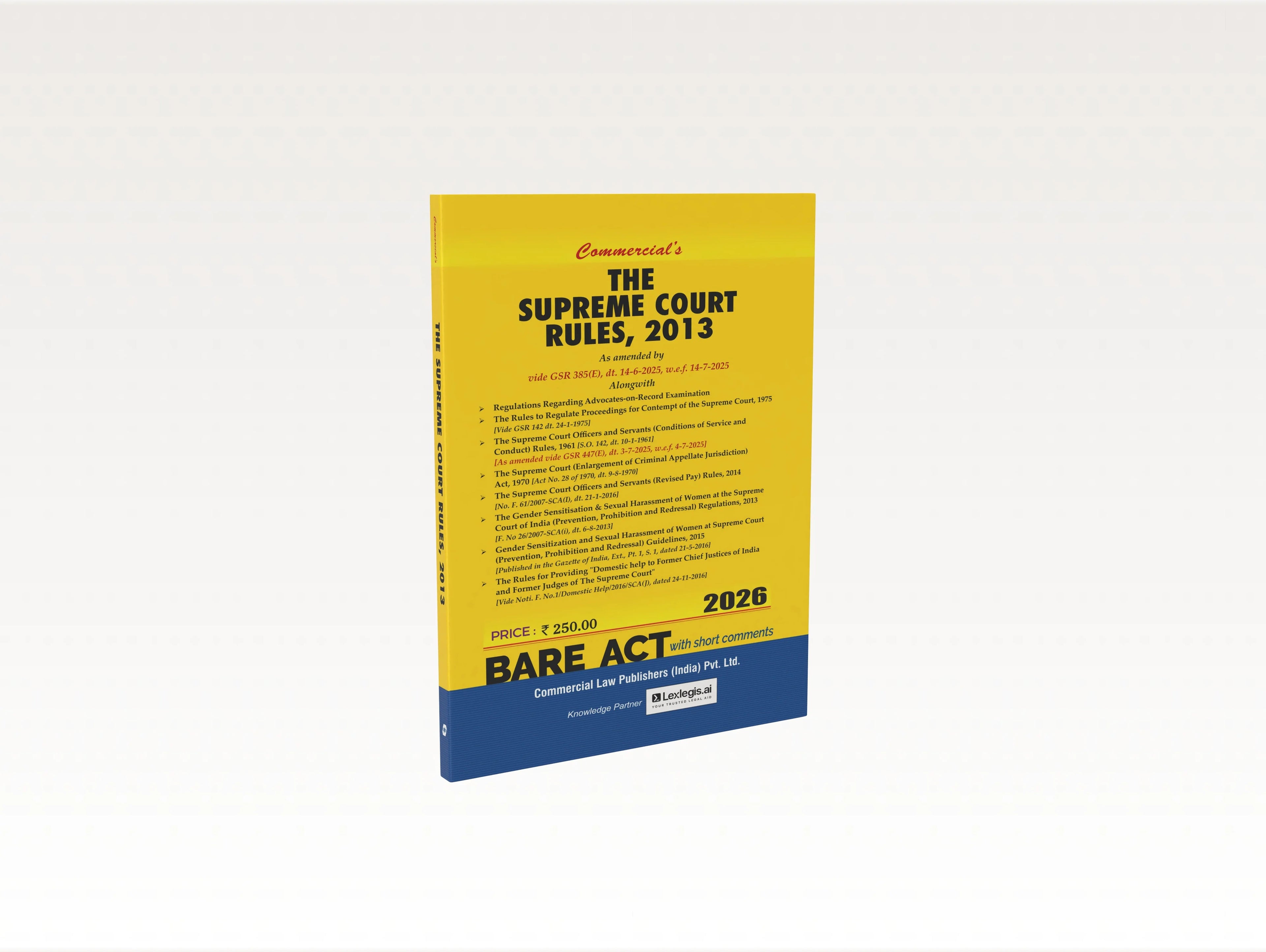 The Supreme Court Rules, 2013 | Commercial Law Publishers | Edition 2026