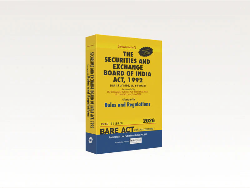 The Securities and Exchange Board of India Act, 1992 |  | Commercial Law Publishers | Edition 2026