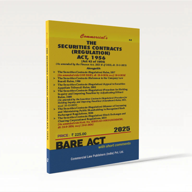 The Securities Contract Regulation Act, 1956  | Commercial Law Publishers | Edition 2026