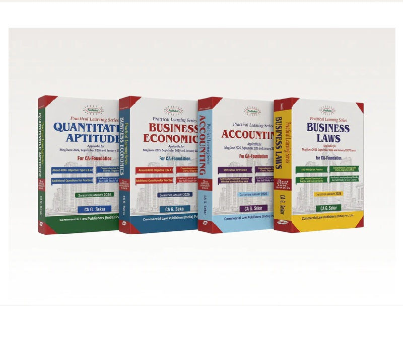 Padhuka’s Practical Learning series for CA Foundation | ACCOUNTING, BUSINESS ECONOMICS, BUSINESS LAW, BUSINESS ECONOMICS | EDITION 2026 - GenZbookcompany