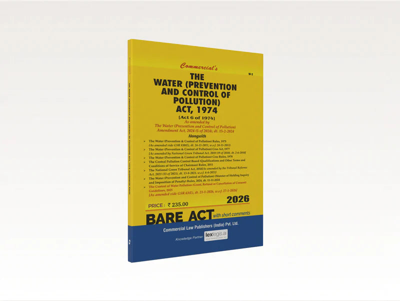The Water (Prevention and Control of Pollution) Act, 1974 | Commercial Law Publishers | Edition 2026