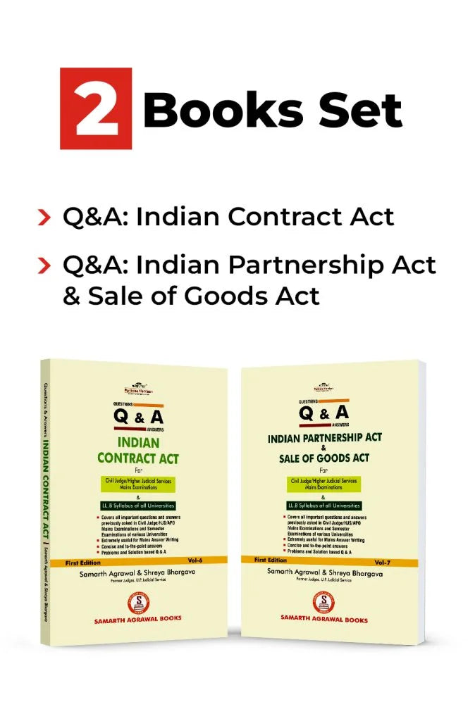 Q&A Series: Indian Contract Act, Indian Partnership Act and Sale of Goods Act [Set of 2 Books] | Samarth Agrawal, Shreya Bhargava